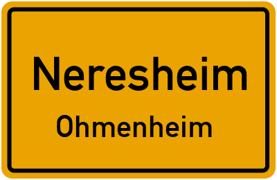 Straßenverzeichnis Neresheim Ohmenheim