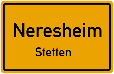 Straßenverzeichnis Neresheim Stetten