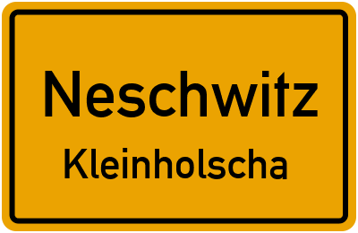 Straßenverzeichnis Neschwitz Kleinholscha
