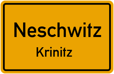 Straßenverzeichnis Neschwitz Krinitz
