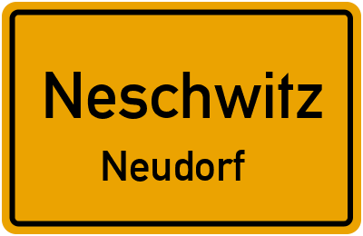 Straßenverzeichnis Neschwitz Neudorf