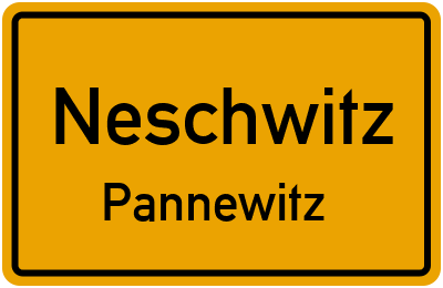 Straßenverzeichnis Neschwitz Pannewitz