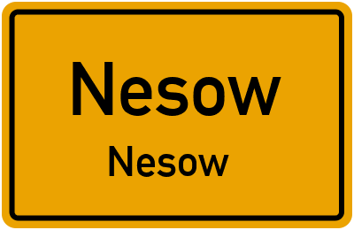 Straßenverzeichnis Nesow Nesow