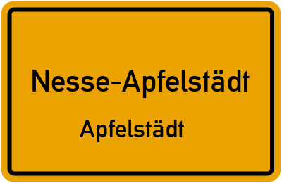 Straßenverzeichnis Nesse-Apfelstädt Apfelstädt