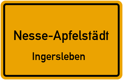 Straßenverzeichnis Nesse-Apfelstädt Ingersleben