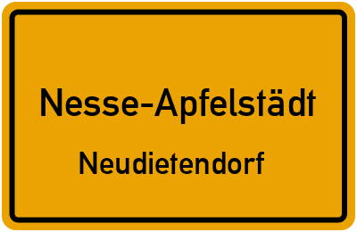 Straßenverzeichnis Nesse-Apfelstädt Neudietendorf