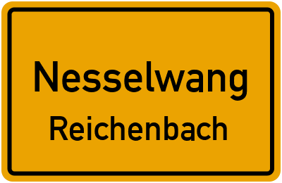 Straßenverzeichnis Nesselwang Reichenbach