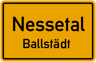 Straßenverzeichnis Nessetal Ballstädt