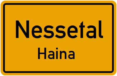 Straßenverzeichnis Nessetal Haina