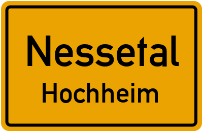 Straßenverzeichnis Nessetal Hochheim