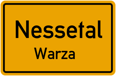 Straßenverzeichnis Nessetal Warza