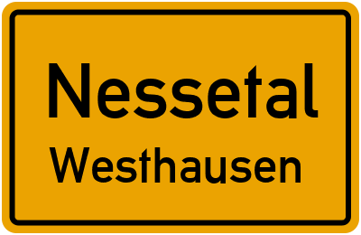 Straßenverzeichnis Nessetal Westhausen