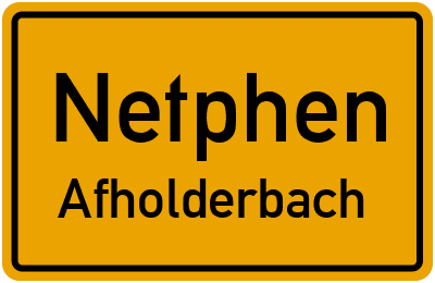 Straßenverzeichnis Netphen Afholderbach