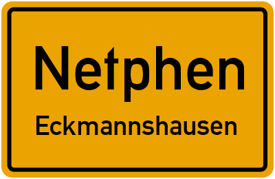 Straßenverzeichnis Netphen Eckmannshausen