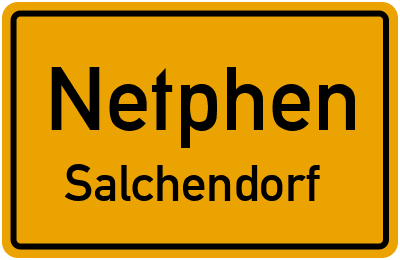 Ortsschild Netphen Salchendorf
