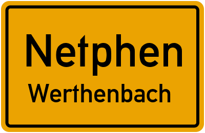 Straßenverzeichnis Netphen Werthenbach