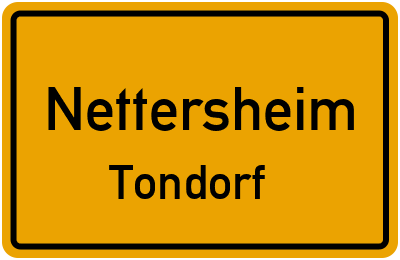 Straßenverzeichnis Nettersheim Tondorf