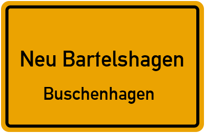 Straßenverzeichnis Neu Bartelshagen Buschenhagen
