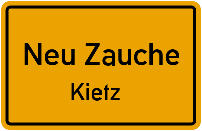 Straßenverzeichnis Neu Zauche Kietz