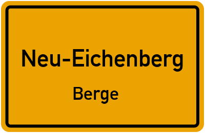 Ortsschild Neu-Eichenberg Berge
