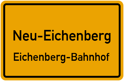 Ortsschild Neu-Eichenberg Eichenberg-Bahnhof