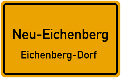 Ortsschild Neu-Eichenberg Eichenberg-Dorf