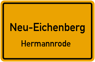 Straßenverzeichnis Neu-Eichenberg Hermannrode