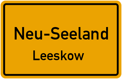 Straßenverzeichnis Neu-Seeland Leeskow