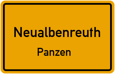 Ortsschild Neualbenreuth Panzen