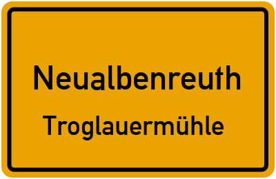 Straßenverzeichnis Neualbenreuth Troglauermühle