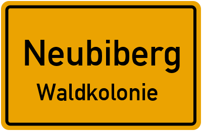 Straßenverzeichnis Neubiberg Waldkolonie