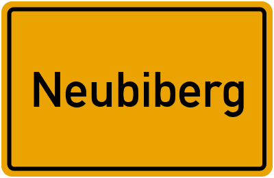 Ortsschild von Neubiberg in Bayern