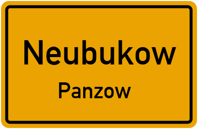 Straßenverzeichnis Neubukow Panzow