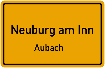 Straßenverzeichnis Neuburg am Inn Aubach