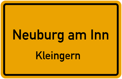 Straßenverzeichnis Neuburg am Inn Kleingern