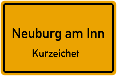 Straßenverzeichnis Neuburg am Inn Kurzeichet