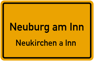 Straßenverzeichnis Neuburg am Inn Neukirchen a.Inn