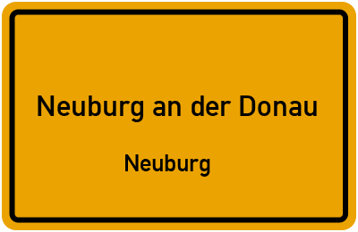Straßenverzeichnis Neuburg an der Donau Neuburg