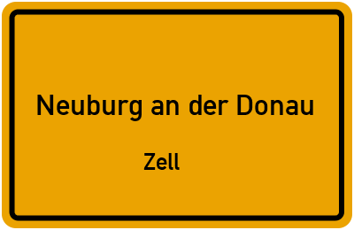 Straßenverzeichnis Neuburg an der Donau Zell