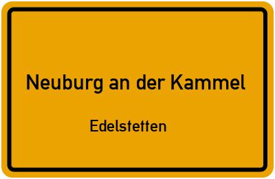 Straßenverzeichnis Neuburg an der Kammel Edelstetten