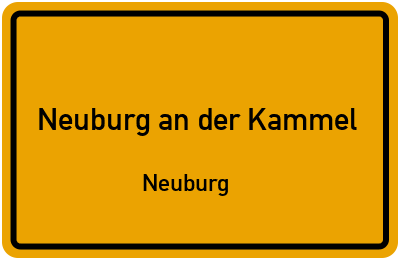 Straßenverzeichnis Neuburg an der Kammel Neuburg