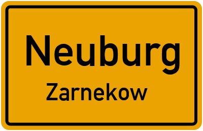 Straßenverzeichnis Neuburg Zarnekow
