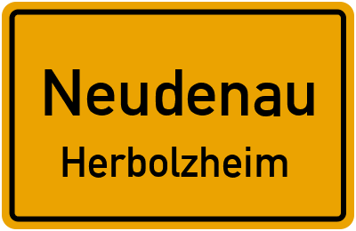 Ortsschild Neudenau Herbolzheim
