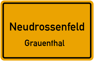 Straßenverzeichnis Neudrossenfeld Grauenthal