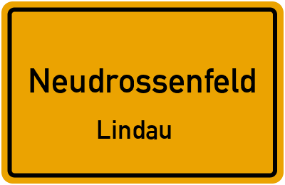 Straßenverzeichnis Neudrossenfeld Lindau