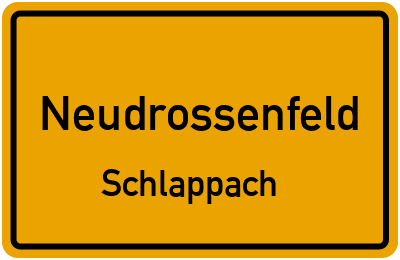 Straßenverzeichnis Neudrossenfeld Schlappach