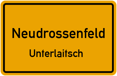 Straßenverzeichnis Neudrossenfeld Unterlaitsch