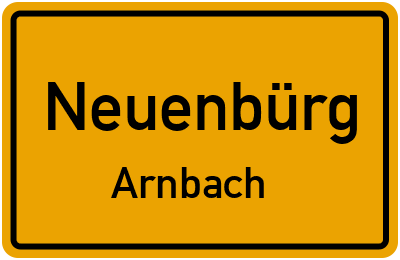 Ortsschild Neuenbürg Arnbach