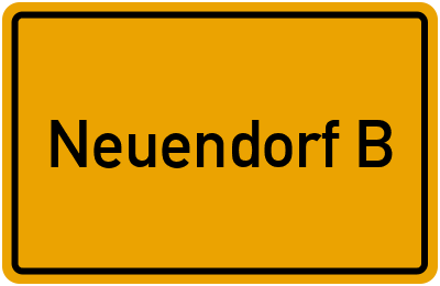 Ortsschild von Neuendorf B in Mecklenburg-Vorpommern