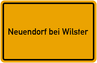 Neuendorf bei Wilster in Schleswig-Holstein
